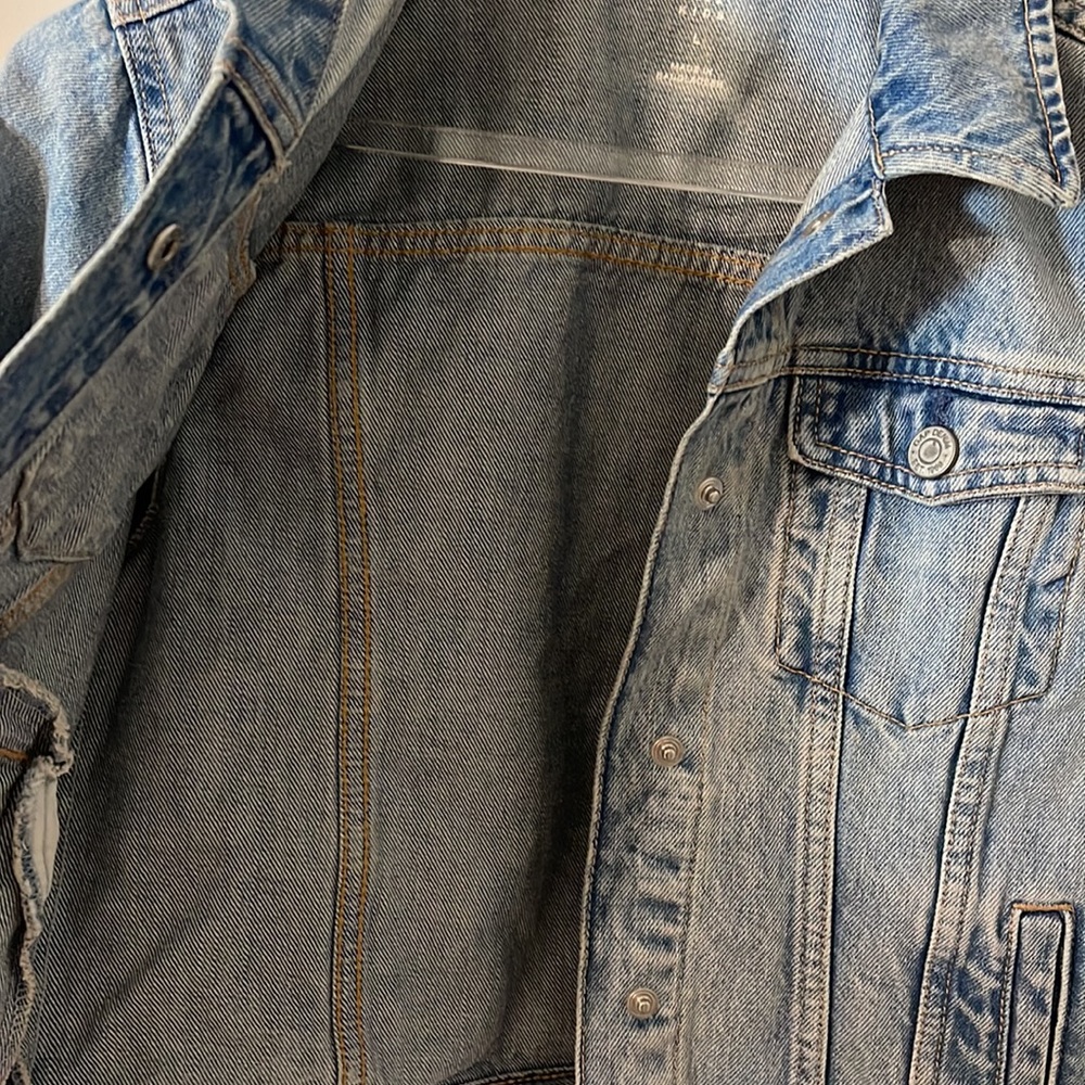 Gap Girls kids size large denim jacket stone washed - Picture 11 of 11